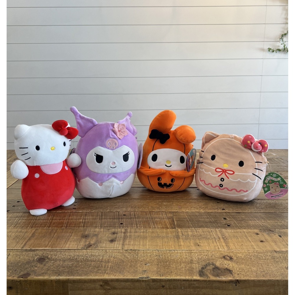 Squishmallows Hello Kitty Lot Sanrio 9 inch New With Tags My Melody, Kuromi